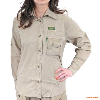 Рубашка женская для стрельбы Tag Safari Hunter, 100% хлопок, песочная