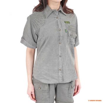 Рубашка для сафари женская Tag Safari Ladies Hunter Shirt, 100% хлопок, серая