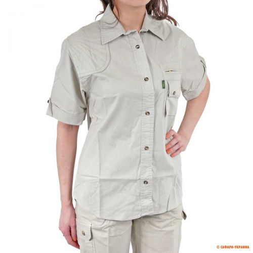 Рубашка для сафари женская Tag Safari Ladies Hunter Shirt, 100% хлопок, бежевая