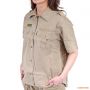 Женская рубашка с коротким рукавом Tag Safari Ladies Trail Shirt, 100% хлопок, песочная