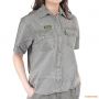 Женская рубашка с коротким рукавом Tag Safari Ladies Trail Shirt, 100% хлопок, серая