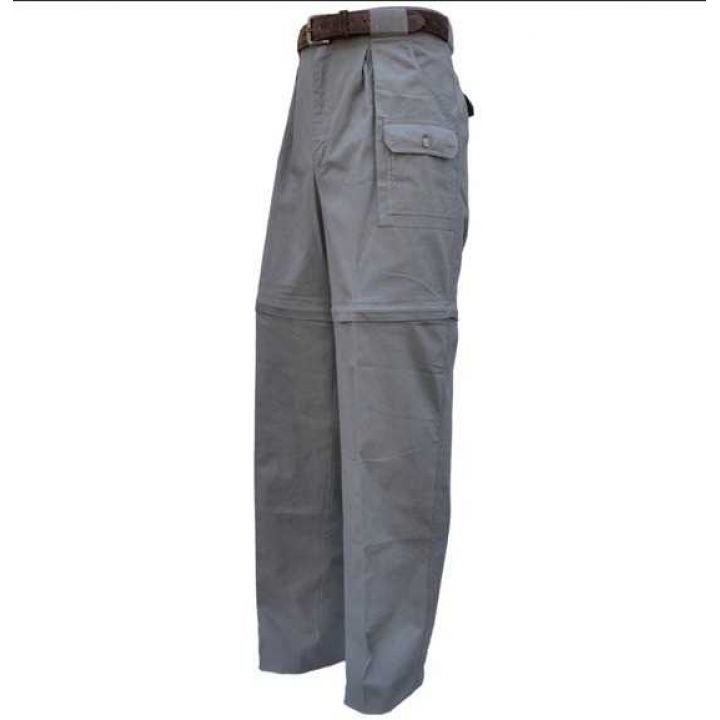 Штани-шорти для сафарі Tag Safari Zambezi Convertible Pants, 100% бавовна, сірі 
