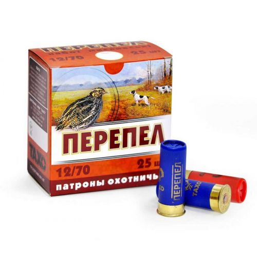 Безконтейнерний патрон Тахо Перепел, кал.12/70, дріб №9 (2,0 мм), 24 г 