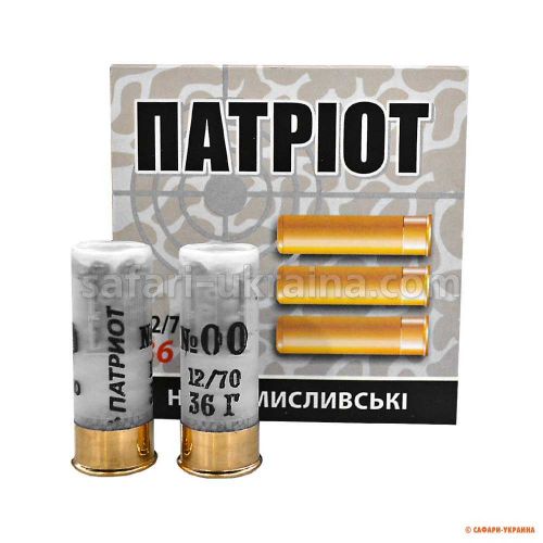 Патрон Тахо "Патріот", кал.12/70, №2/0 (№00) (4,5 мм), 36 г 