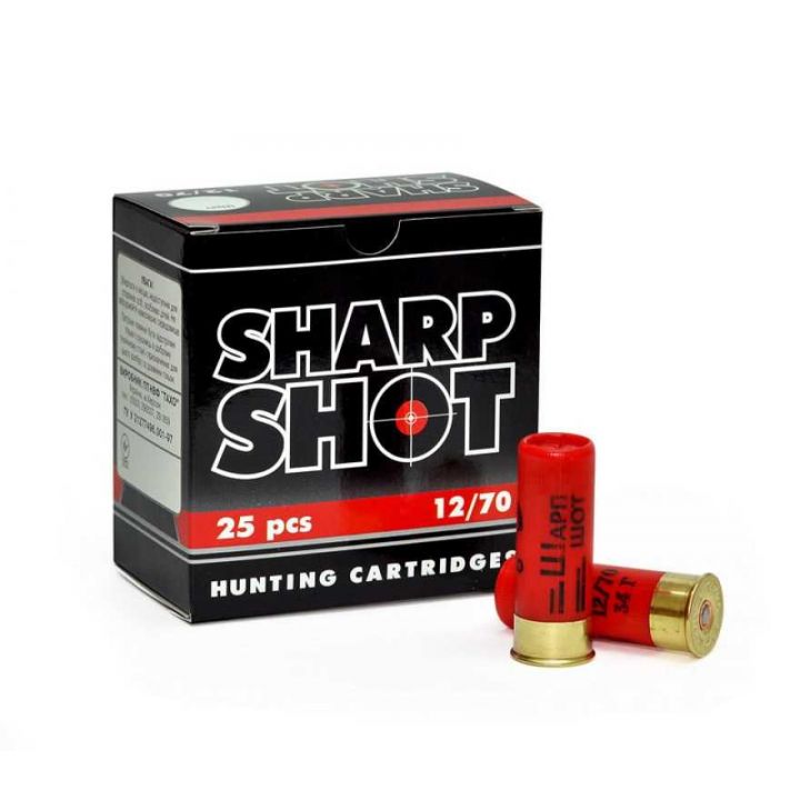 Патрон Тахо Sharp Shot, кал.12/70, дробь №5 (3,0 мм), навеска 34 г