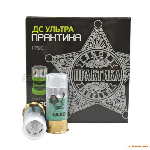 Кульовий патрон Тахо Практика Діаболо Спін Ультра, кал.12/70, маса 26 г 