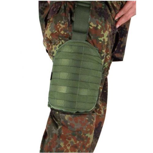 Разгрузочная пластина на ногу Tasmanian Tiger Leg Base MTS, с системой MOLLE, оливковая