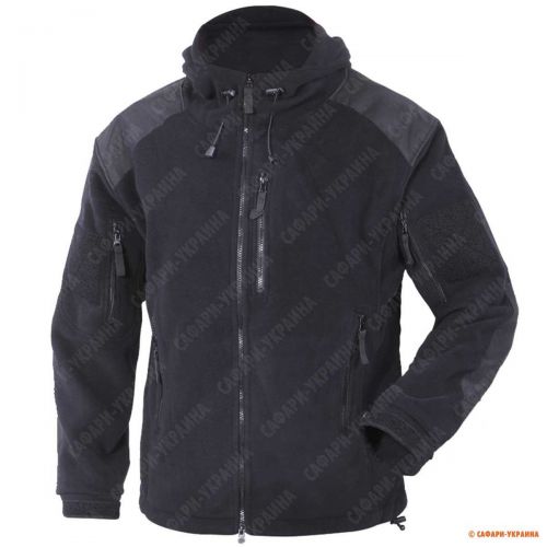Тактична флісова куртка з капюшоном Texar Fleece Jacket Husky, колір black Тактична флісова куртка з капюшоном Texar Fleece Jacket Husky, колір black