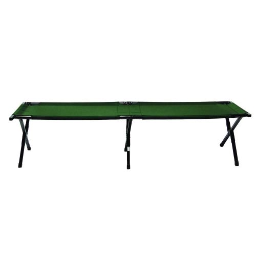 Розкладушка туристична Texsport Jumbo, зелена, 208 х 79 х 46 см, до 136 кг 