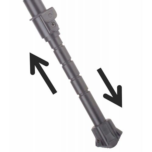 Сошки TipTop S7N (шарнірна база+панорама; ступінчасті ноги), довжина 15,2-22,8 см 