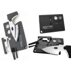 Ніж-кредитка з комплектом для виживання Credit Card Companion, 54 мм, 28 г
