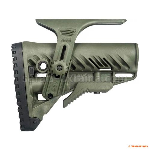 Приклад FAB Defense GLR-16 CP с регулируемой щекой, olive