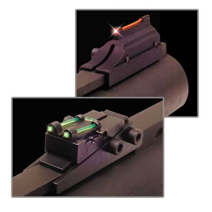 Светящиеся мушка и целик Truglo Pro-Series Slug, для планки шириной 9,5 мм