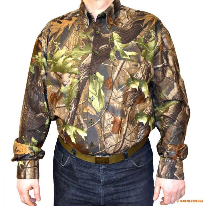 Рубашка для охоты флисовая Tusker Realtree-Fleecehemd, камуфлированная