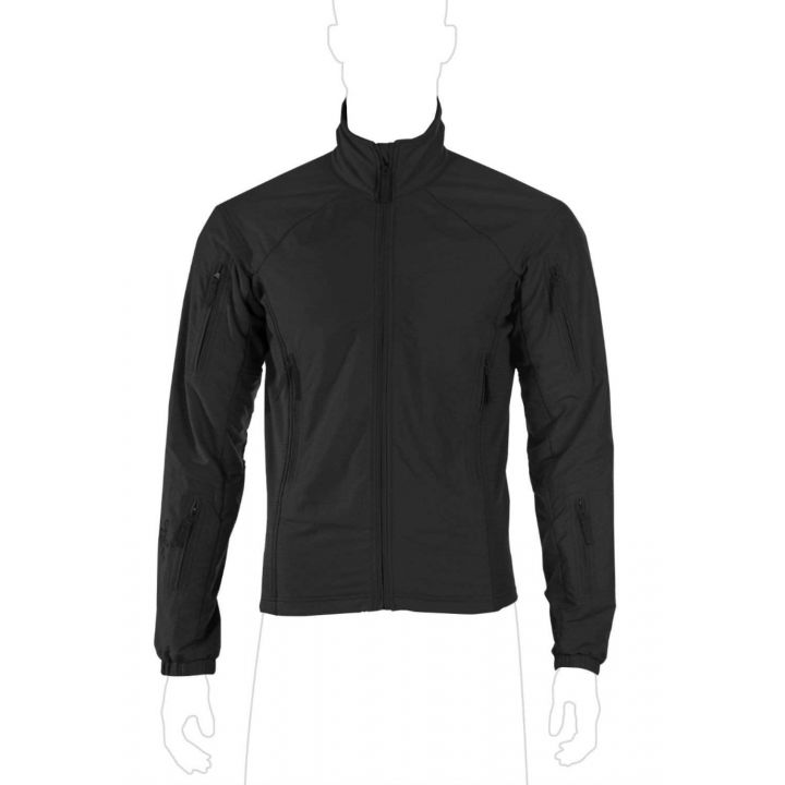 Легкая куртка для охоты UF PRO Hunter FZ черная, ветрозащитная