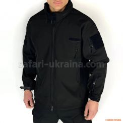 Куртка з капюшоном, Soft-shell, чорний
