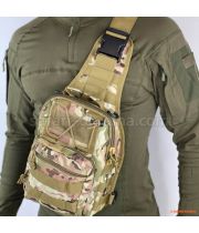 Тактична сумка на одне плече 10 л, колір мультикам