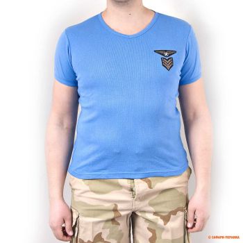Футболка з 100% бавовни Univers T-shirt Elasticizatta, блакитна