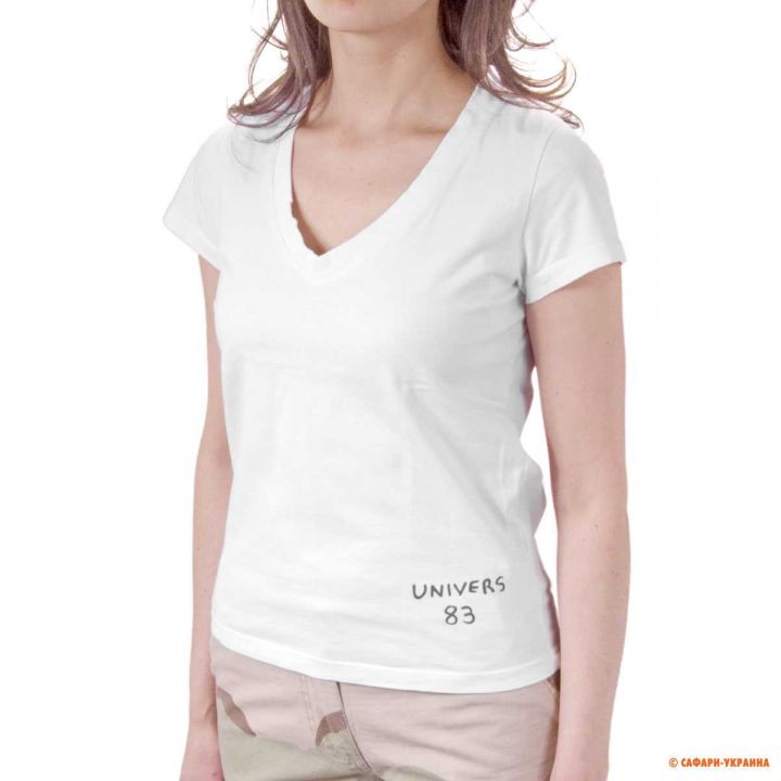 Бавовняна футболка жіноча Univers T-shirt elastica, біла 