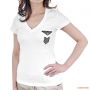 Футболка женская Univers T-shirt Elasticizatta, хлопок, белая