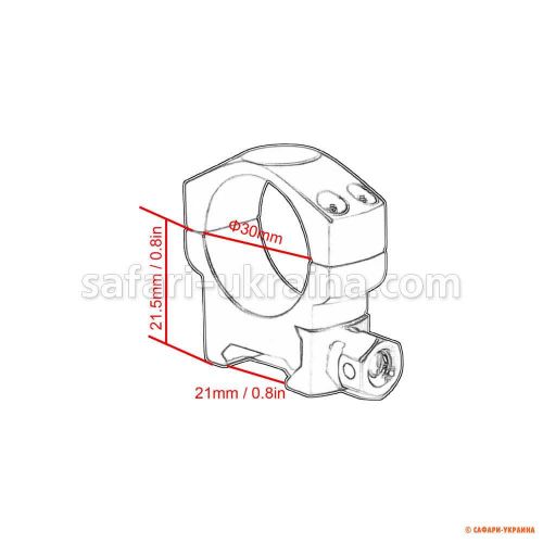 Кольца Vector Optics Mark, 30 мм, Low