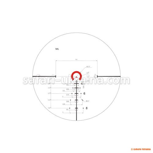 Приціл оптичний Vector Optics Continental 1-6x28, сітка BDС 