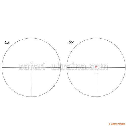 Приціл оптичний Vector Optics Continental 1-6x28, сітка BDС 