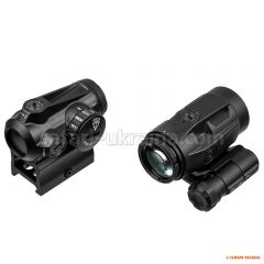 Sig Optics коллиматор ROMEO-MSR Gen II 2 MOA и магнифер JULIET3-MICRO 3X22MM