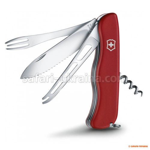 Ніж мультитул Victorinox Cheese Master, червоний 