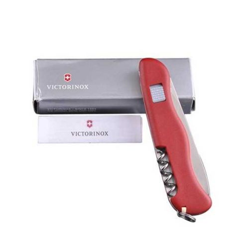 Нож мультитул Victorinox Alpineer Vx08823. 5 предметов, длина 111мм, красный