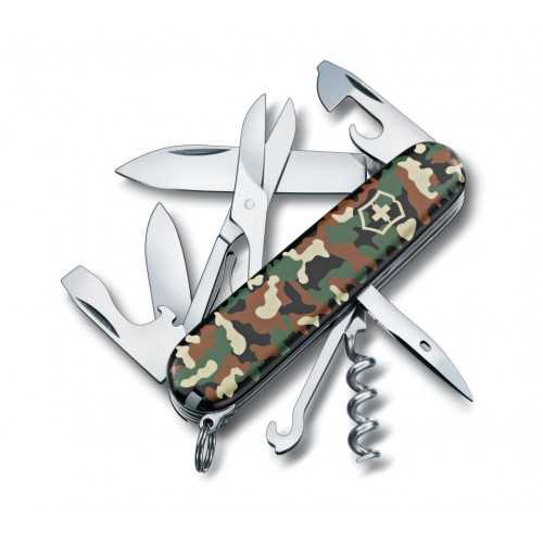 Мультитул Victorinox Climber Vx13703.94, 14 предметів, довжина 91мм, камуфляж Мультитул Victorinox Climber Vx13703.94, 14 предметів, довжина 91мм, камуфляж