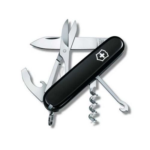 Кишеньковий мультитул Victorinox Compact Vx13405.3, 15 предметів, довжина 91мм, чорний 