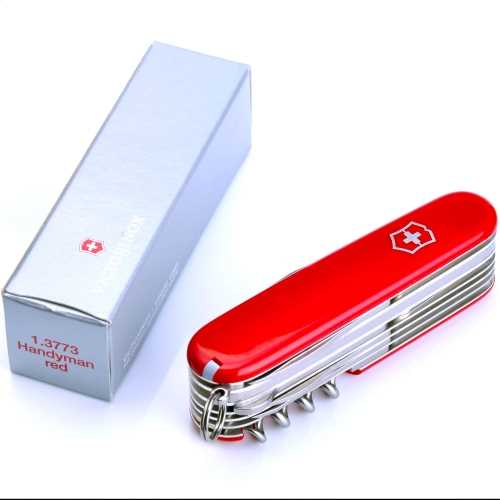 Кишеньковий мультитул Victorinox Handyman Vx13773, 24 предмета, довжина 91мм, червоний 