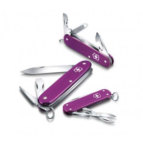 Ніж мультитул Victorinox Pioneer Vx08201.L16, 8 предметів, довжина 93мм, фіолетовий 