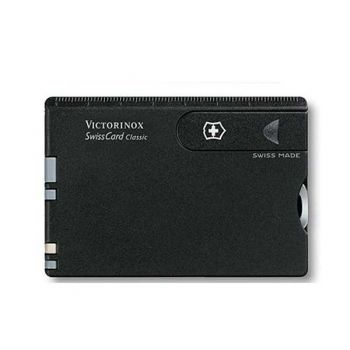 Нож визитка Victorinox Swisscard Vx07133, 10 предметов, черный