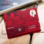 Ніж кредитка Victorinox Swisscard Vx07300.T, 13 предметів, напівпрозорий червоний 