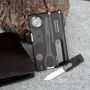 Нож кредитка Victorinox Swisscard Vx07333.T3, 13 предметов, полупрозрачный черный