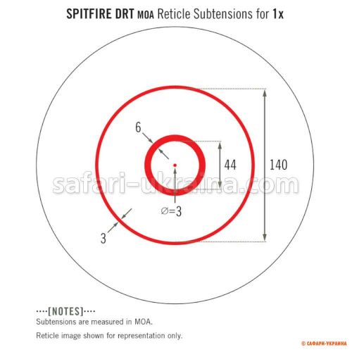 Приціл призматичний Vortex Spitfire AR-1x марка DRT 