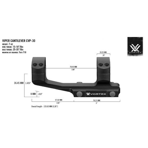 Vortex Pro Viper Extended Cantilever Mount з виносом, d - 30 мм 