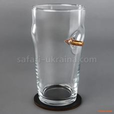 Бокал для пива з кулею, кал. 7.62 мм