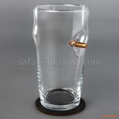 Бокал для пива с пулей, кал. 7.62 мм