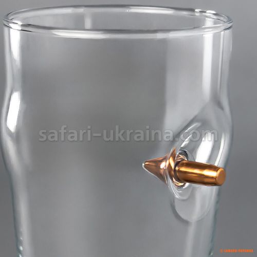 Бокал для пива с пулей, кал. 7.62 мм
