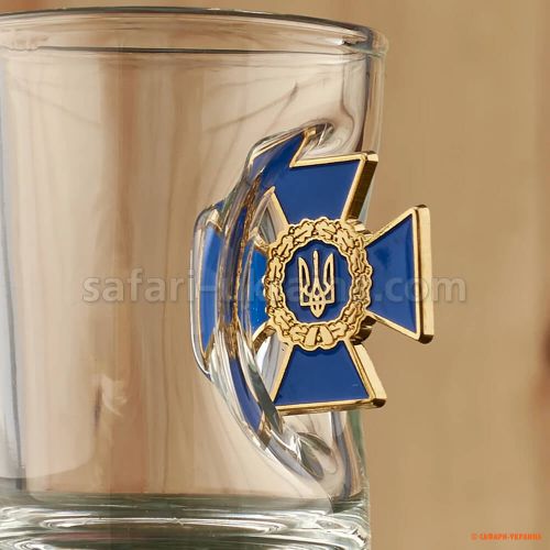 Рюмка с эмблемой СБУ