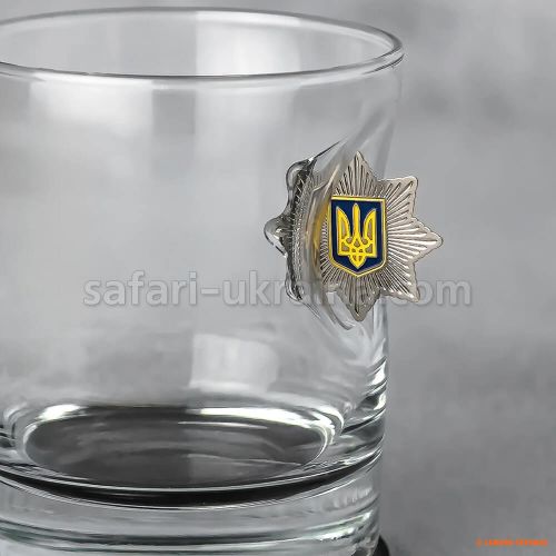 Стакан для виски с эмблемой Полиции