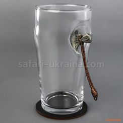 Бокал для пива с топором