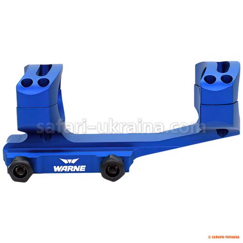 Warne X-Skeleton Mount, d - 30 мм, Ultra High, Blue 