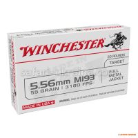 Патрон нарізний Winchester, кал.223 Rem,  55 g (3,56 г), FMJ, 20 шт.