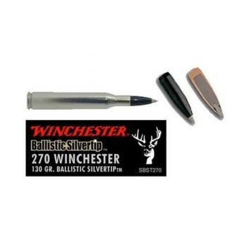 Патрон Winchester Supreme, кал.270 Win, тип пули: Ballistic Silvertip, вес: 8,4 g/130 grs