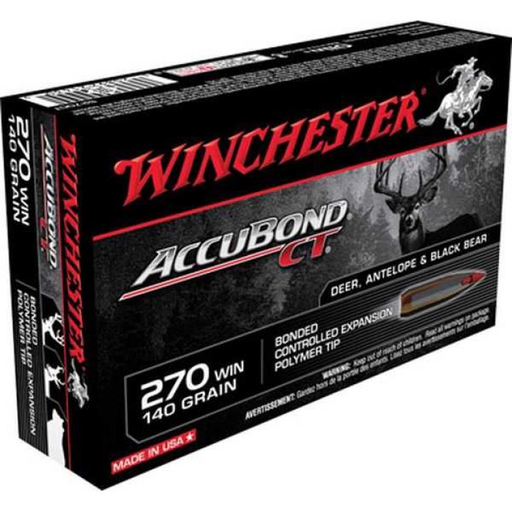 Патрон Winchester Supreme, кал.270 Win, тип кулі: Accubond, вага: 9,0 g/140 grs 