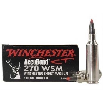 Патрон Winchester Supreme, кал.270 WSM, тип пули: Accubond, вес: 9,0 g/140 grs